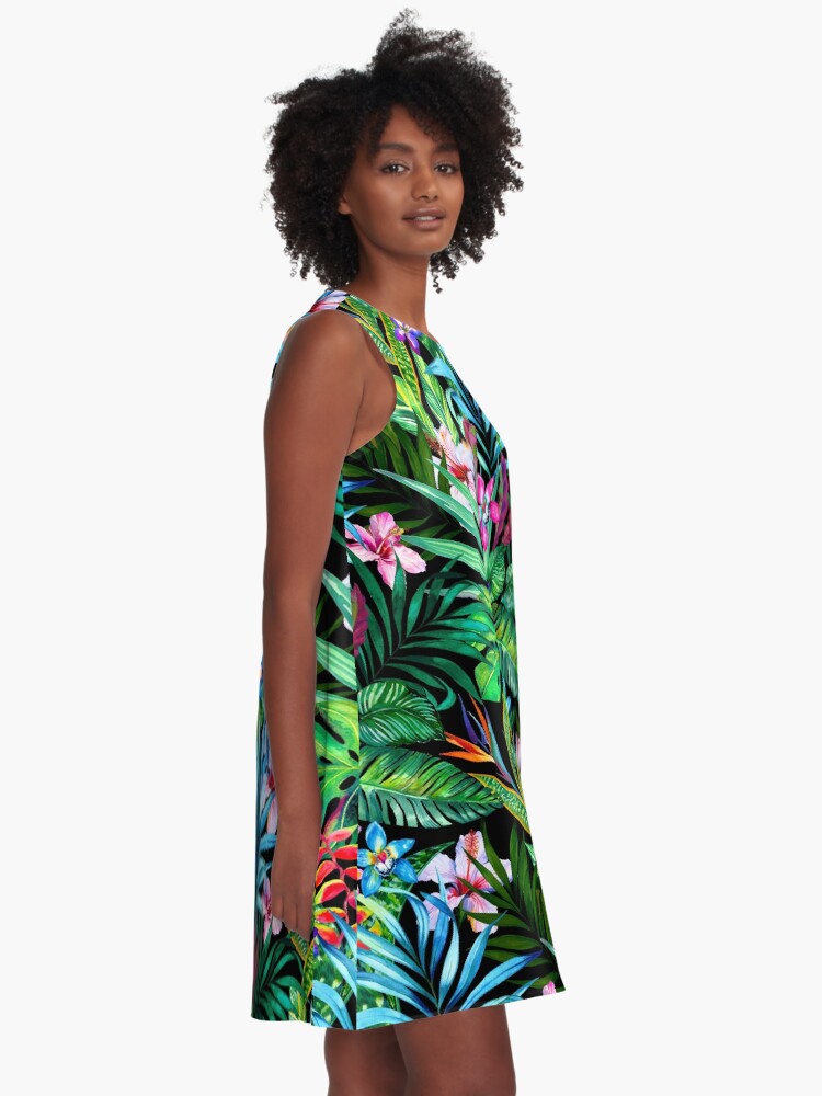 Alternate view of Tropical Fest A-Line Dress