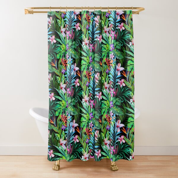 Disover Tropical Fest Shower Curtain