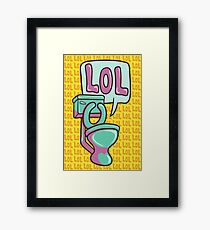 Toilet Humour Framed Print