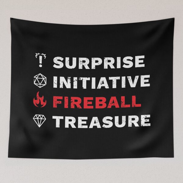 Item preview, Surprise, Initiative, Fireball, Treasure DnD Encounter designed and sold by DnlDesigns.