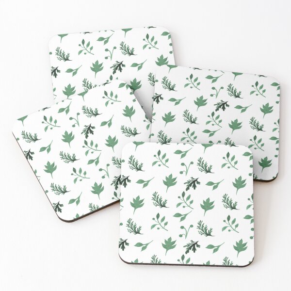 Item preview, Teal Scattered Leaves designed and sold by MixinMadness.