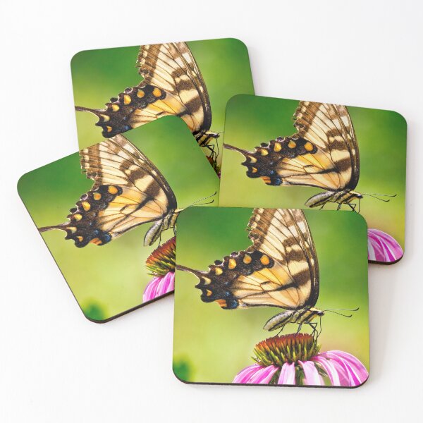 Item preview, Eastern Tiger Swallowtail On Echinacea designed and sold by Thymely.