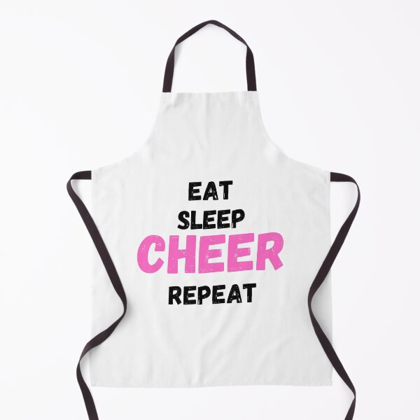 Item preview, Eat Sleep Cheer Repeat Cheerleader Design / Funny / Simple Black and Pink designed and sold by MeerkatTeeCo.