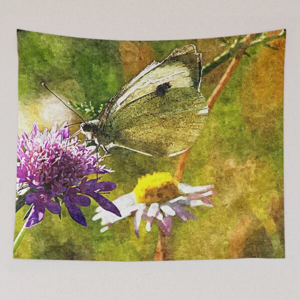 Item preview, Butterfly Wildflowers Daisy Flower designed and sold by Anna Lemos.
