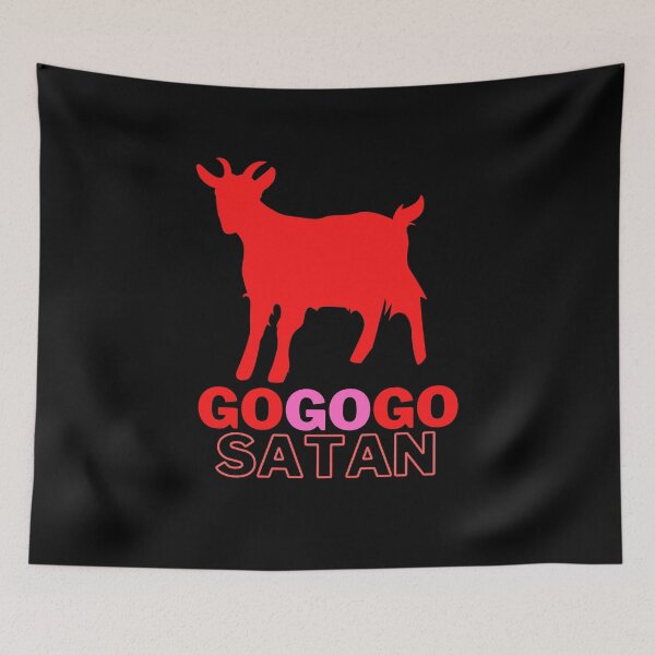 Item preview, Go Go Go Satan - Funny Goat Graphic designed and sold by MoTeesMo.