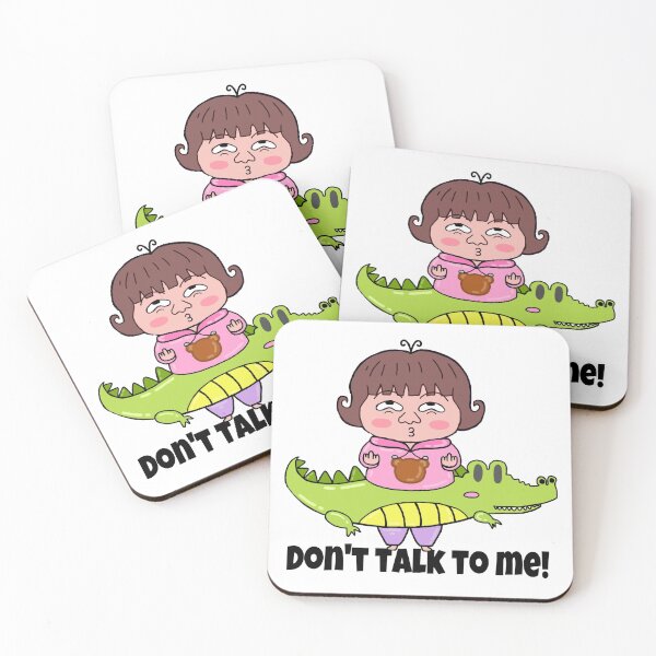 Item preview, Don't talk to me! Middle finger girl wearing crocodile costume designed and sold by Ms-Wgaf.