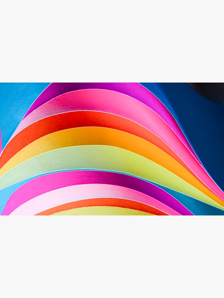 Thumbnail 3 of 3, Sticker, Colorful wave designed and sold by Suguna Ganeshan.