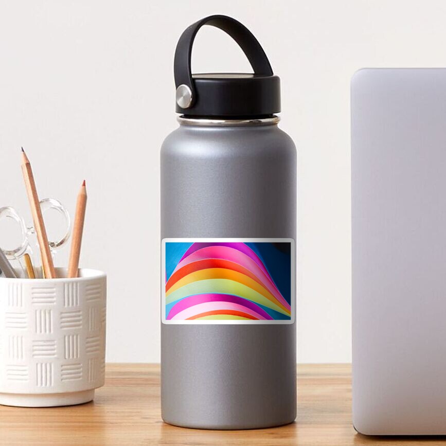 Colorful wave Sticker