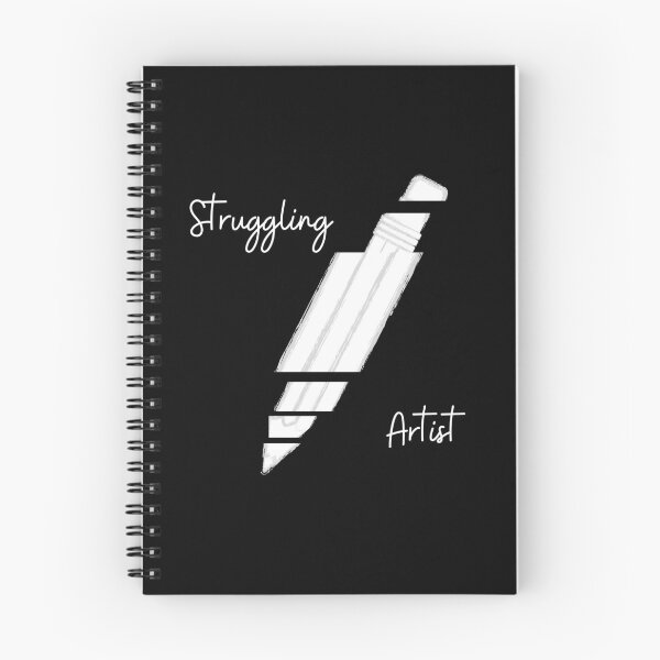 Item preview, White Writing Pencil Morphing Struggling Artist designed and sold by GeoTeasters.