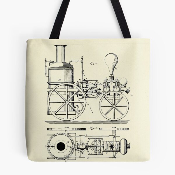 Item preview, Firemans Steam Fire-Engine Patent Print - 1875 designed and sold by paulrommer.