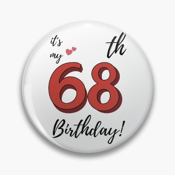 Item preview, It's My 68th Birthday quote designed and sold by WayneTower.