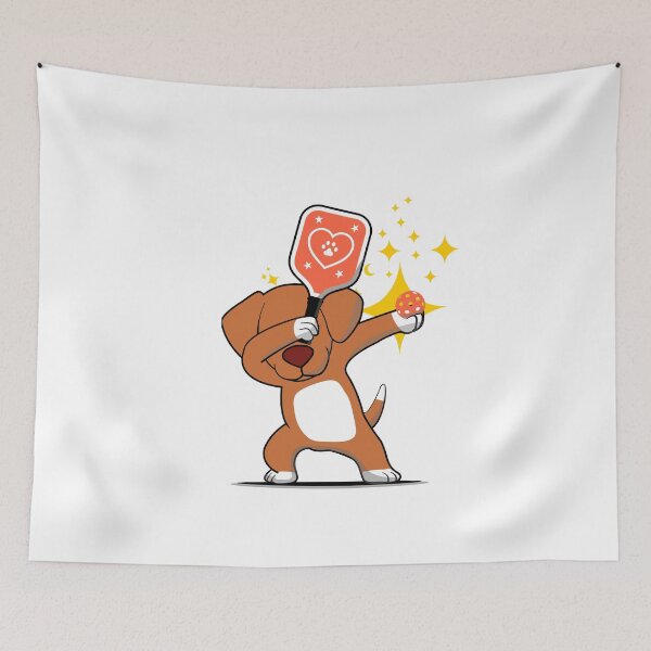 Item preview, Dog dabbing pickleball designed and sold by tropicprince.