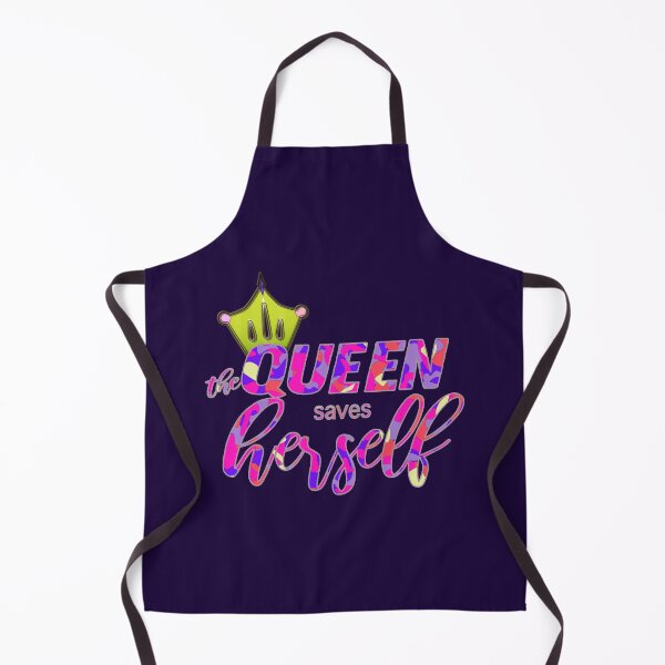 Item preview, Queen saves herself, feminist quote, girl power, strong woman, powerful woman designed and sold by discolemons.
