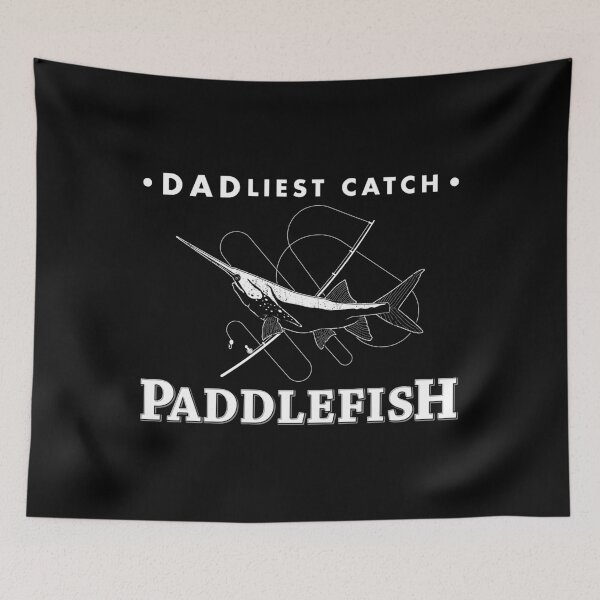 Item preview, Funny Paddlefish Fishing Pun Dadliest Catch design designed and sold by jakehughes2015.