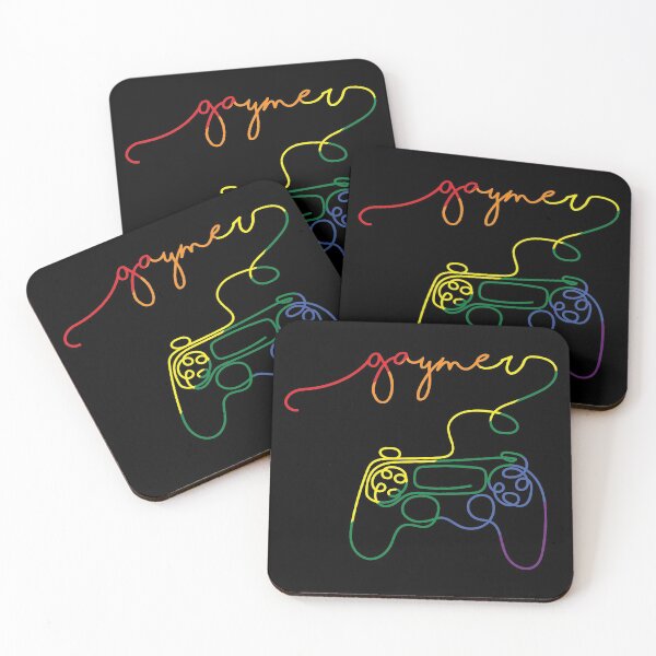 Item preview, Rainbow Gamer LGBT Gaymer Video Game Controller designed and sold by ecomdesign.