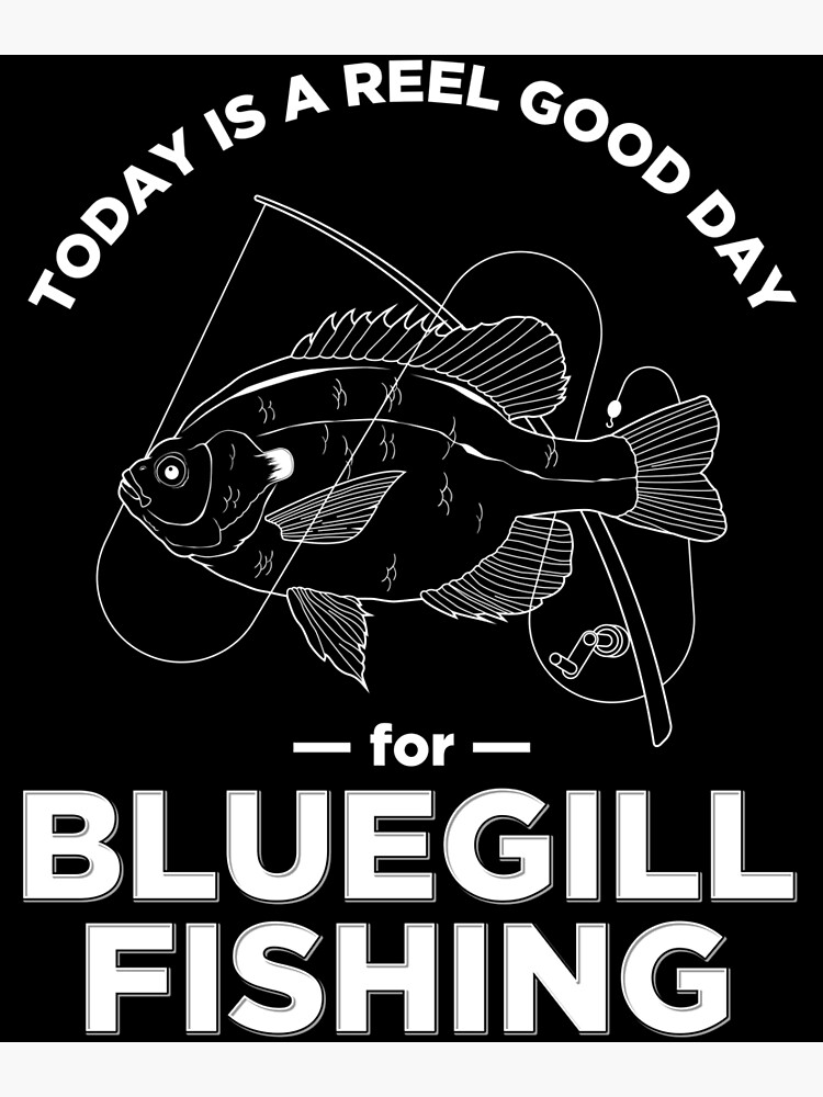 Funny Bluegill Fishing Today Reel Pun design | Poster
