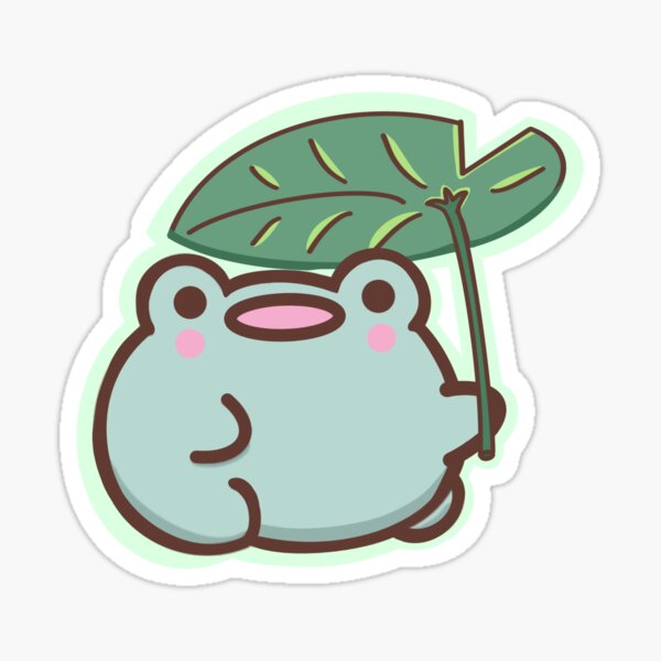Item preview, lily pad umbrella froggie designed and sold by star-berry sticker  co..
