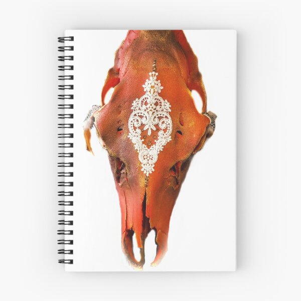 Item preview, Lace Applique Cow Elk Skull  designed and sold by CaddyRanchSkull.