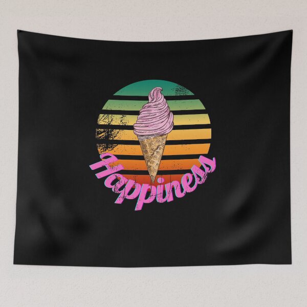 Item preview, Happiness Ice Creme Retro Sunset Design designed and sold by MoTeesMo.