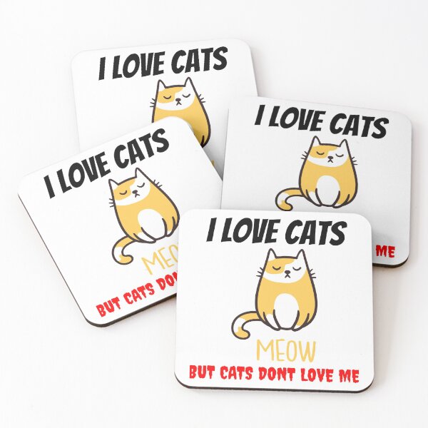 Item preview, I LOVE CATS BUT CATS DONT LOVE ME designed and sold by MIKE'S PRINT ON DEMAND.