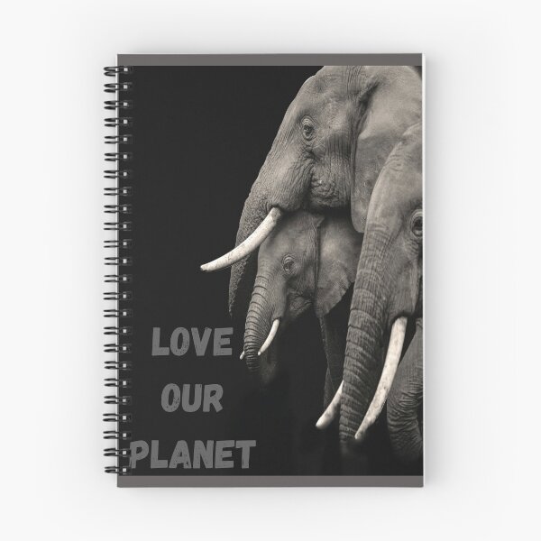 Item preview, Love Our Planet and elephants. designed and sold by shaymaakhalaf.