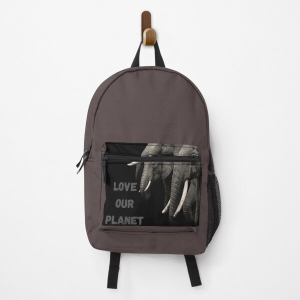 Item preview, Love Our Planet and elephants. designed and sold by shaymaakhalaf.