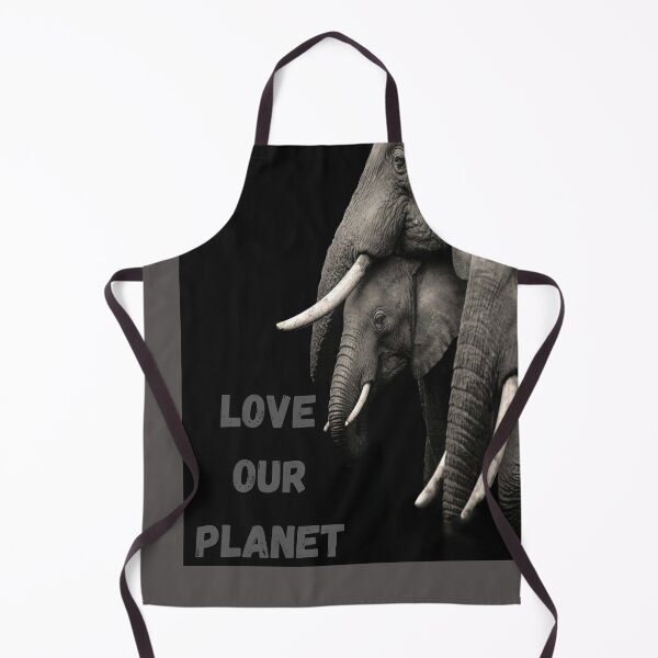 Item preview, Love Our Planet and elephants. designed and sold by shaymaakhalaf.