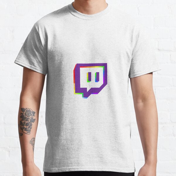 Twitch logo and back 01 t-shirt