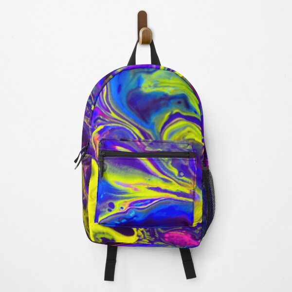 Item preview, Patterns Of Pour - Neon Blue Purple Yellow designed and sold by LMDesigns8.