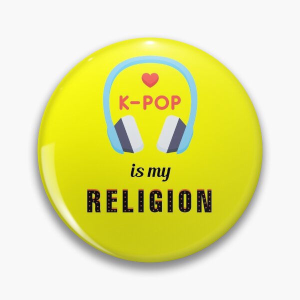 Item preview, K-Pop is My Religion Black Letters | I Love K-Pop | BTS | I Love Korea designed and sold by 732Studio.
