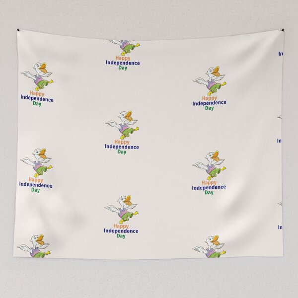 Item preview, Duck celebrating independence day designed and sold by GlobalHunt.