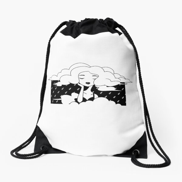 Raincloud Drawstring Bag