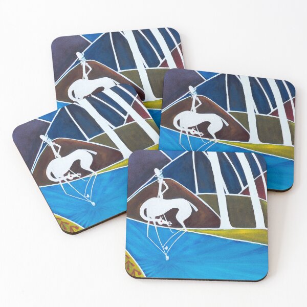Item preview, Ghost Horse and Rider in Australian landscape   designed and sold by Susan McConnel.