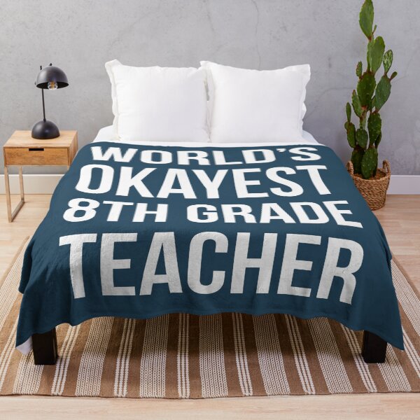 Item preview, Worlds Okayest 8th Grade Teacher designed and sold by CeciLop.