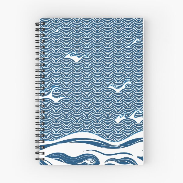 Item preview, Blue Ocean Wave Seigaiha Japanese Art designed and sold by rclwow.