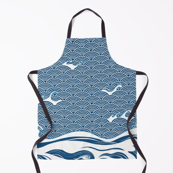 Item preview, Blue Ocean Wave Seigaiha Japanese Art designed and sold by rclwow.