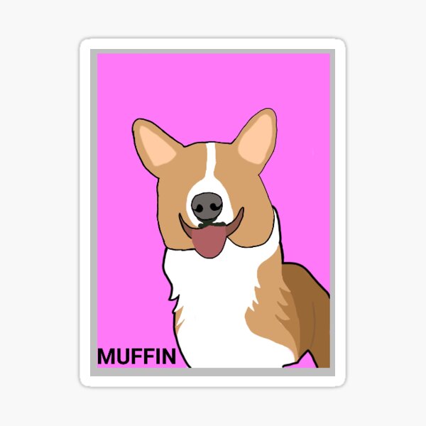 "Muffin the Sticker for Sale by stormbcdesigns Redbubble