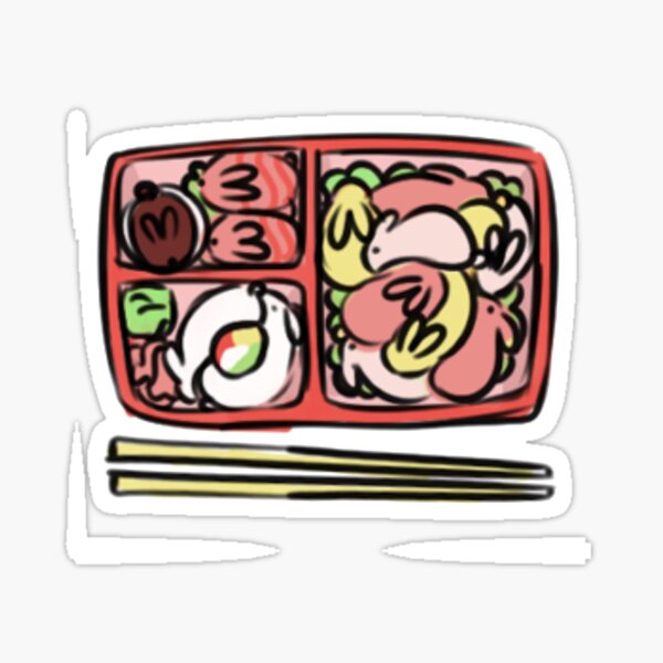 Cute Bento Box Sticker for Sale by chaoscorgi