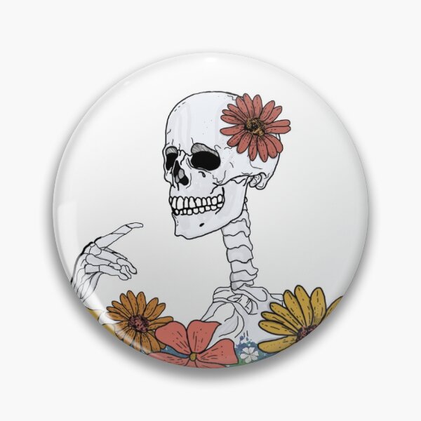 Item preview, The Flowered Skull designed and sold by svnkid.