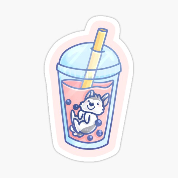 Boba husky Sticker