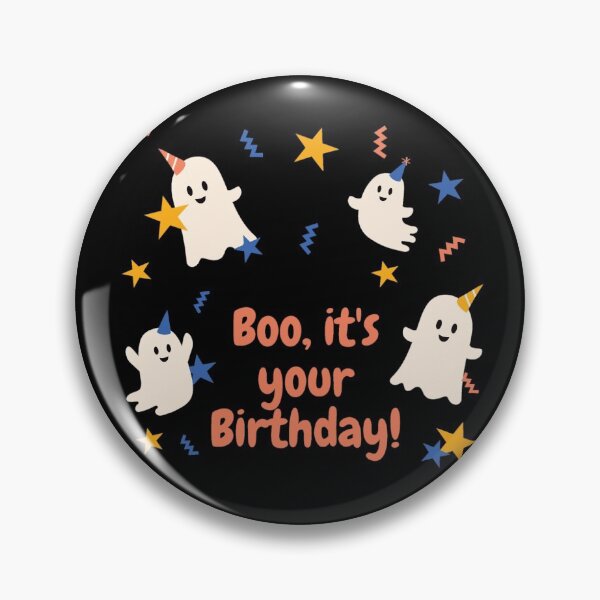 Item preview, Boo, it's your birthday- cute ghosts designed and sold by MotherOfBears.