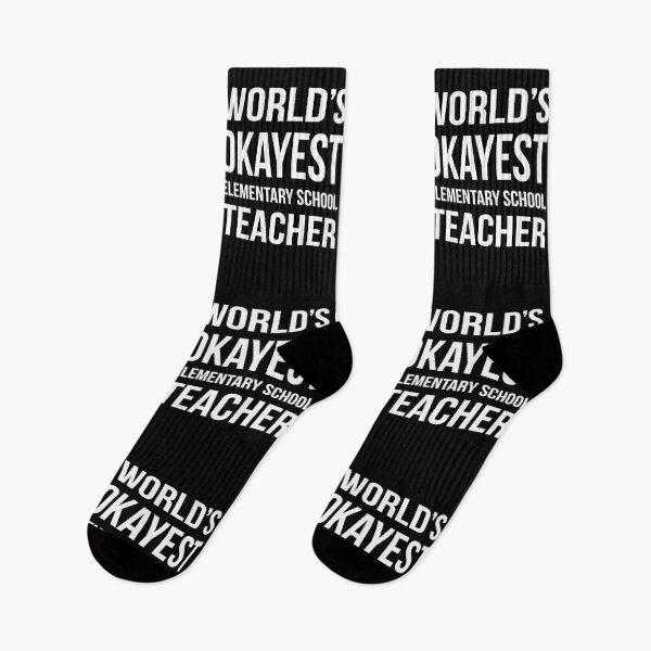 Item preview, Worlds Okayest Elementary School Teacher designed and sold by CeciLop.