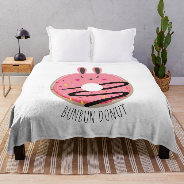 Artikelvorschau, Süßer Hase Donut (Rosa, Streuen, Nieselregen) entworfen und verkauft von sanashibata.