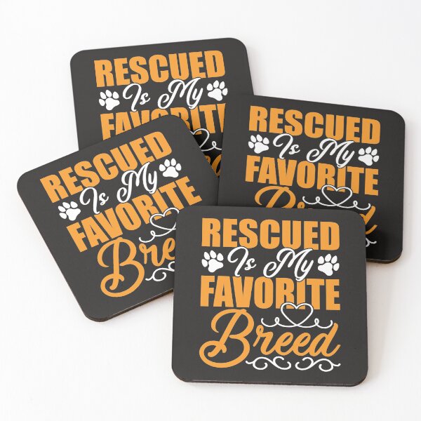 Item preview, Rescued Is My Favorite Breed Dog Graphic Text Design designed and sold by delohill.