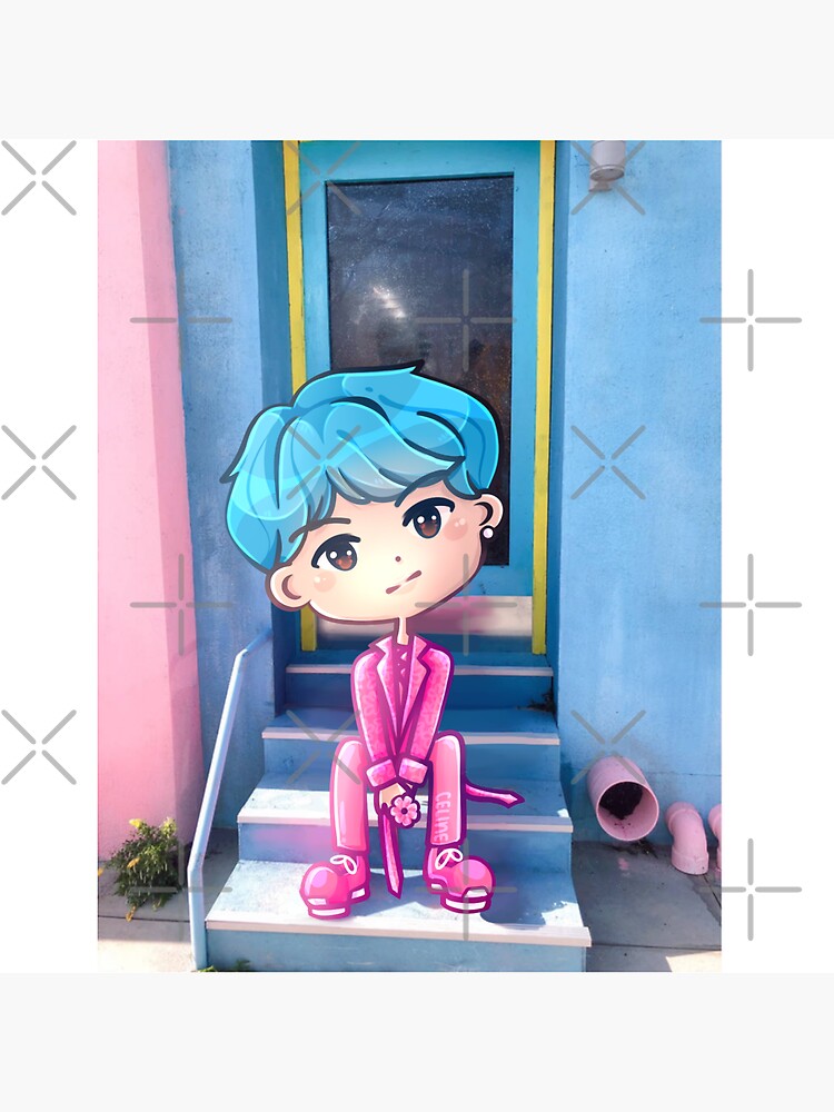 Thumbnail 3 of 3, Sticker, Boy With Luv V designed and sold by instadrawvhs.