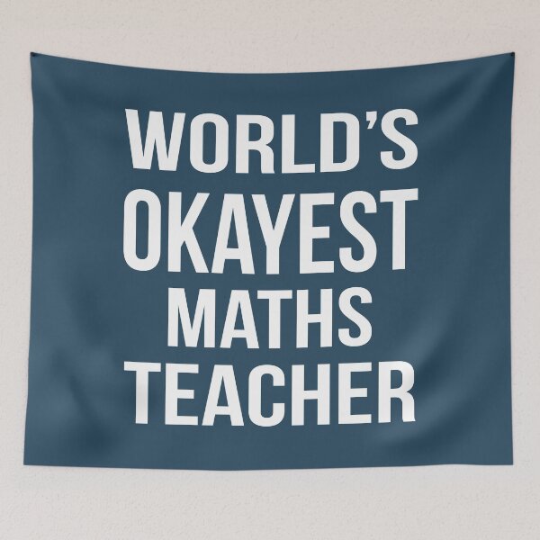 Item preview, Worlds Okayest Maths Teacher designed and sold by CeciLop.