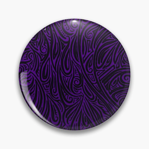 Item preview, Swirling Abstract Line Art in Black on Purple designed and sold by MathenaArt.