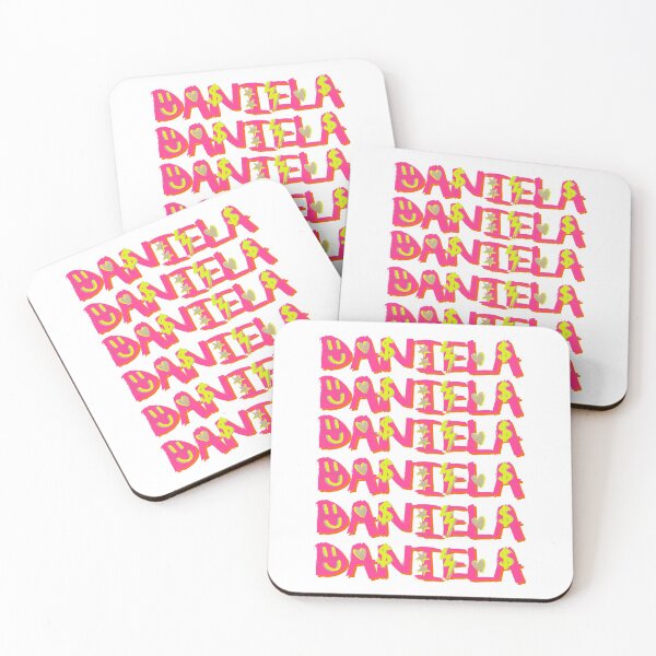 Item preview, DANIELA name - pink and yellow designed and sold by Julia Santos.