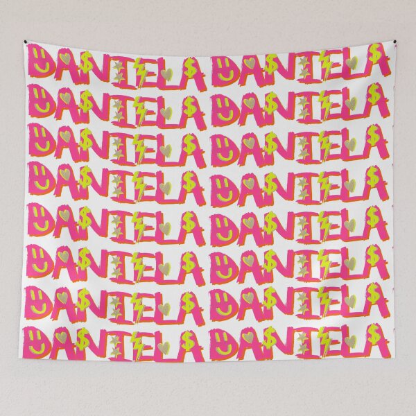 Item preview, DANIELA name - pink and yellow designed and sold by Julia Santos.
