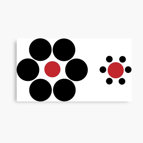 Aperçu de l'œuvre Ebbinghaus Illusion Optique créée et vendue par jhonLinco.